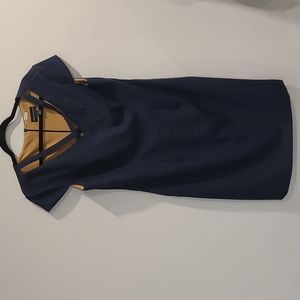 Connected apparel blue criss cross dress